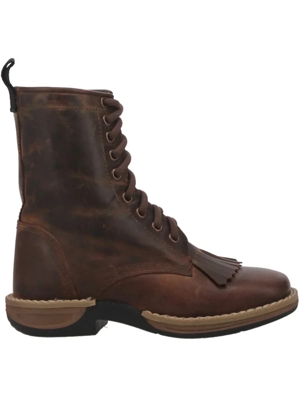 Dan post Kiltie leather western boots size 6.5 unisex youth